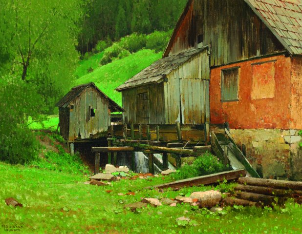 Brunner Ferdinand - verfallene muehle im spital am pyhrn